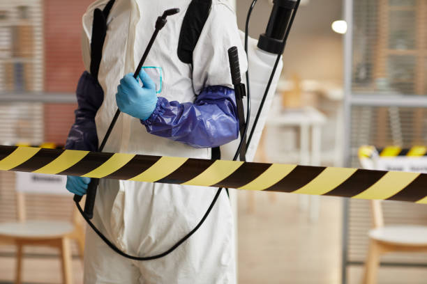 Professional Biohazard technician working in Evans, CO
